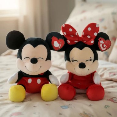 PACK 2 PELUCHES DISNEY MICKEY Y MINNIE MOUSE TY ORIGINAL - 2