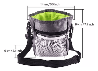 BOLSO TRANSPORTADOR PERROS SNACK PREMIOS PASEO ENTRENAMIENTO DEFENSOR FOREVER NEGRO - 4