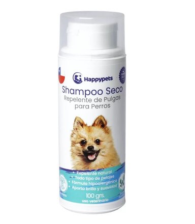 SHAMPOO SECO REPELENTE DE PULGAS PARA PERROS, HIPOALERGÉNICO - 1