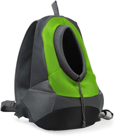 MOCHILA TRANSPORTADORA PERROS GATOS DEFENSOR FOREVER VERDE TALLA L - 2