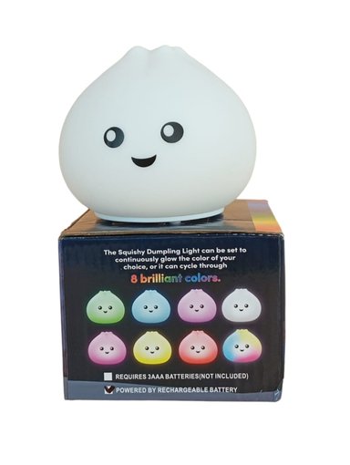 LÁMPARA DISEÑO DUMPLING, ESPANTA CUCO SILICONA KAWAII USB - 3