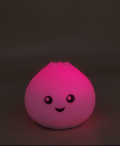 LÁMPARA DISEÑO DUMPLING, ESPANTA CUCO SILICONA KAWAII USB - 6