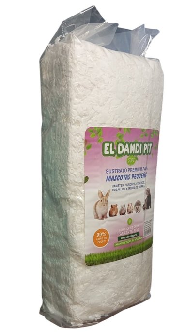 SUSTRATO DE PAPEL PREMIUM 900G HAMSTER CONEJOS ERIZOS RATÓN - 1