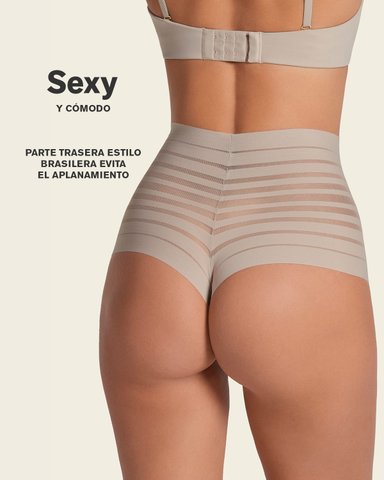 PANTIES MUJER LEONISA 12890 HIPSTER CAFÉ - 7