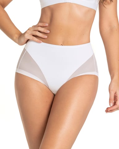 PANTIES MUJER LEONISA 12657 PANTY CONTROL SUAVE BLANCO - 1