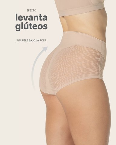 PANTIES MUJER LEONISA 12984 CALZÓN CONTROL MODERADO CAFÉ - 4