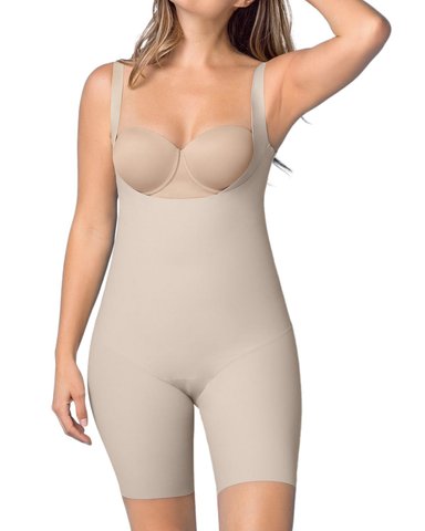 FAJAS MUJER LEONISA 18483 BODY CONTROL MODERADO CAFÉ - 1