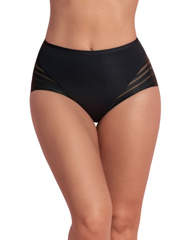 PANTIES MUJER LEONISA 12903 PANTY CONTROL SUAVE NEGRO - 1