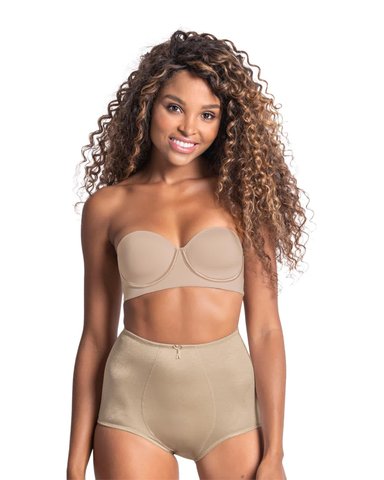 FAJAS MUJER LEONISA 233 PANTY CONTROL SUAVE BEIGE - 1