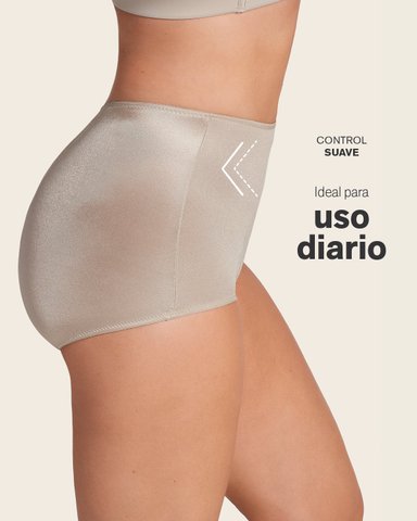 FAJAS MUJER LEONISA 233 PANTY CONTROL SUAVE BEIGE - 3