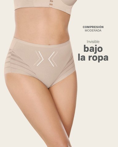 LEONISA CALZON FAJA DE CONTROL SUAVE TIRO ALTO 012903 CAFE - 3