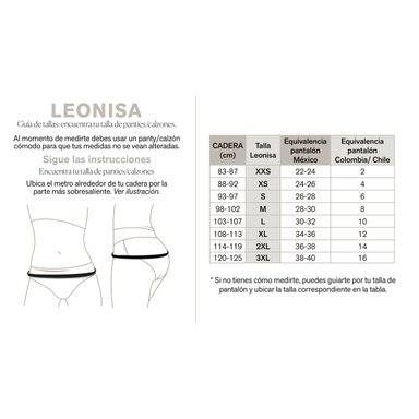LEONISA CALZON FAJA DE CONTROL SUAVE TIRO ALTO 012903 CAFE - 7