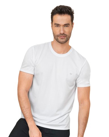 CAMISETA DEPORTIVA MASCULINA SEMIAJUSTADA DE SECADO RAPIDO 508007 BLANCO - 5
