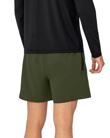 SHORT DEPORTIVO HOMBRE LEONISA VERDE 518019 CON BOLSILLO LATERAL CON BÓXER INTERNO - 2