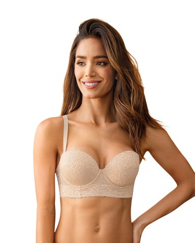 SOSTÉN MUJER LEONISA 71330 REALCE MEDIO BEIGE - 1