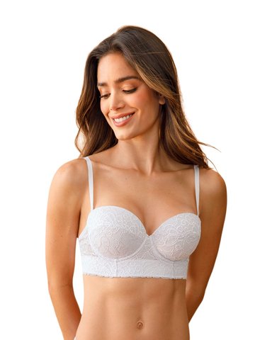SOSTÉN MUJER LEONISA 71330 REALCE MEDIO BLANCO - 1