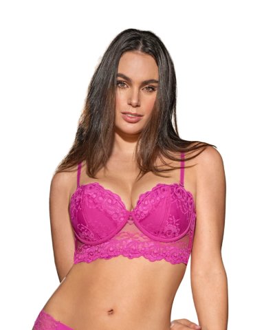 SOSTÉN MUJER LEONISA 11965 TIPO BUSTIER DE REALCE SUAVE FUCSIA - 1
