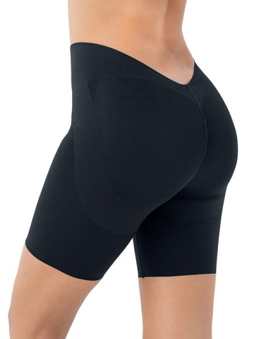 SHORT DE CONTROL EFECTO INVISIBLE ESPALDA EN U 092063 NEGRO - 2