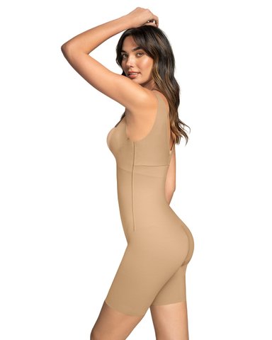 LEONISA BODY BUSTO LIBRE ULTRALIVIANO DE CONTROL FUERTE 018483 CAFE MEDIO - 2