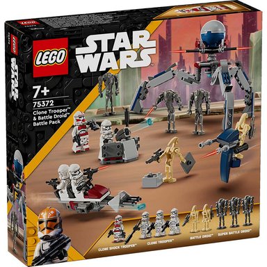 LEGO CLON TROOPER Y DROIDES DE BATALLA STAR WARS 75372 - 1