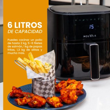FREIDORA DE AIRE MOUVAIR 6L CLEAR FRY - 5
