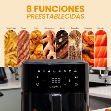 FREIDORA DE AIRE MOUVAIR 6L CLEAR FRY - 7