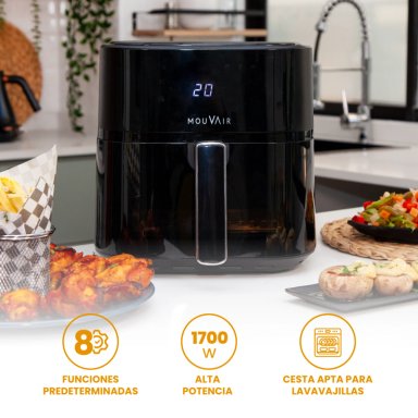 FREIDORA DE AIRE MOUVAIR CLEAR FRY 6 L - 3