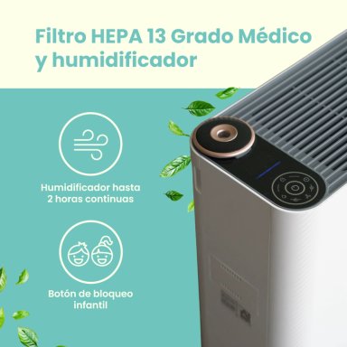 PURIFICADOR DE AIRE CON HUMIDIFICADOR MOUVAIR CALM - 4
