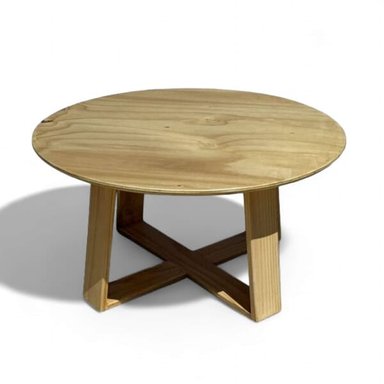 MESA CENTRO TAIKKEE RÚSTICA EN MADERA PINO - 1