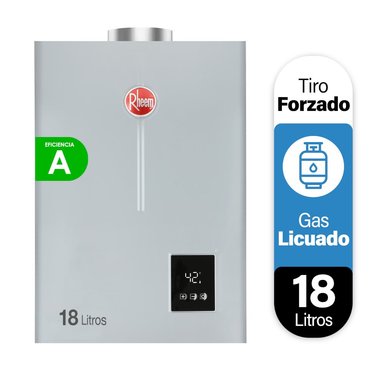 CALEFONT A GAS LICUADO 18 L RHEEM TIRO FORZADO - 1