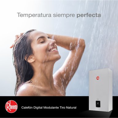 CALEFONT RHEEM 10 LITROS GAS NATURAL TIRO NATURAL - 6