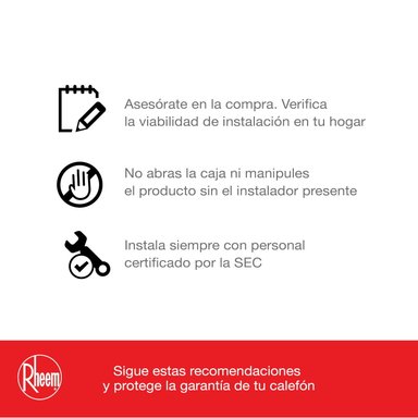 CALEFONT RHEEM 10 LITROS GAS LICUADO TIRO FORZADO - 9