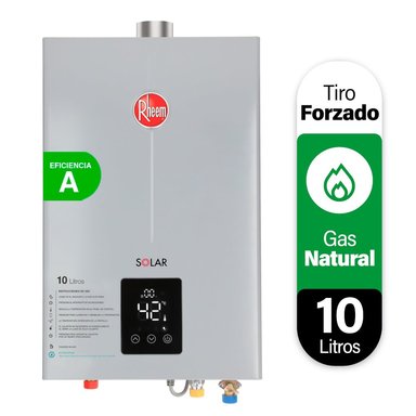 CALEFONT A GAS NATURAL 10 L RHEEM TIRO FORZADO - 1