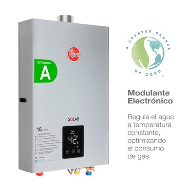 CALEFONT A GAS LICUADO 16 L RHEEM TIRO FORZADO - 4