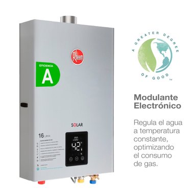 CALEFONT A GAS NATURAL 16 L RHEEM TIRO FORZADO - 4