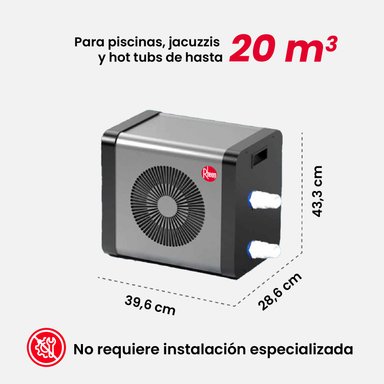 BOMBA RHEEM CALOR PISCINA CROSSWIND 20M3 - 2