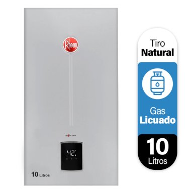 CALEFONT 10 LITROS GAS LICUADO TIRO NATURAL RHEEM - 4