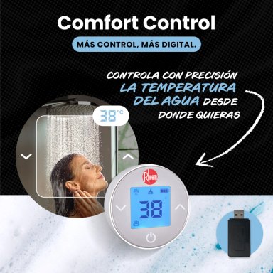 CALEFONT 21 L GAS NATURAL T. FORZADO + CONTROL DIGITAL RHEEM - 7