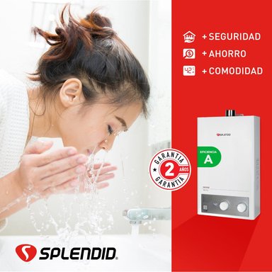 CALEFONT A GAS NATURAL 13 L SPLENDID TIRO FORZADO - 5