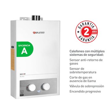CALEFONT A GAS LICUADO 7 L SPLENDID TIRO FORZADO - 4