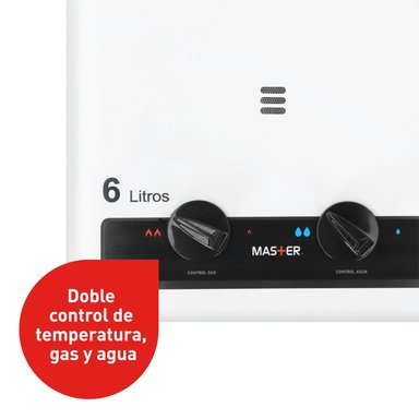 CALEFONT A GAS LICUADO 6 L SPLENDID TIRO NATURAL - 3