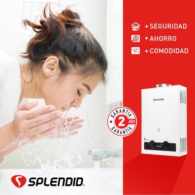 CALEFONT A GAS LICUADO 6 L SPLENDID TIRO NATURAL - 5