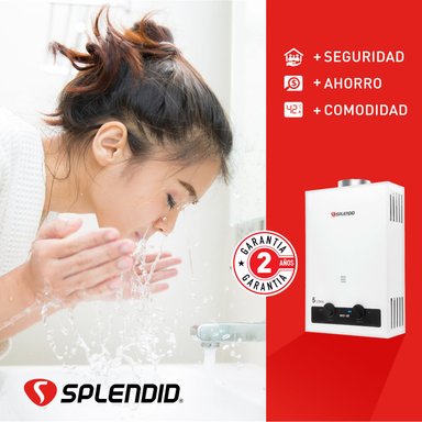 CALEFONT SPLENDID 5 LITROS GAS LICUADO TIRO NATURAL - 5