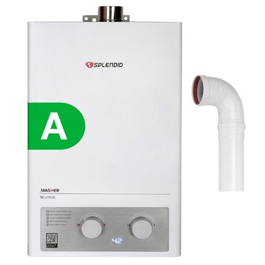 CALEFONT A GAS LICUADO 10 L SPLENDID TIRO FORZADO + KIT INSTALACIÓN - 1