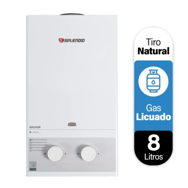 CALEFONT A GAS LICUADO 8 L SPLENDID TIRO NATURAL - 4