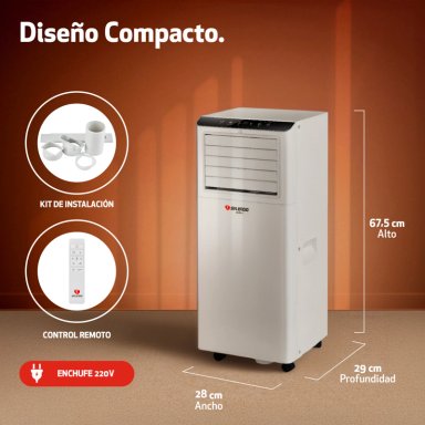AIRE ACONDICIONADO SPLENDID PORTATIL 12000 BTU WIFI - 7