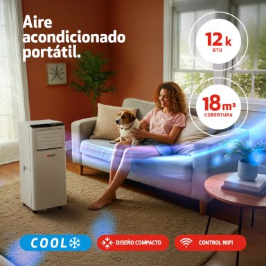 AIRE ACONDICIONADO SPLENDID PORTATIL 12000 BTU WIFI - 8