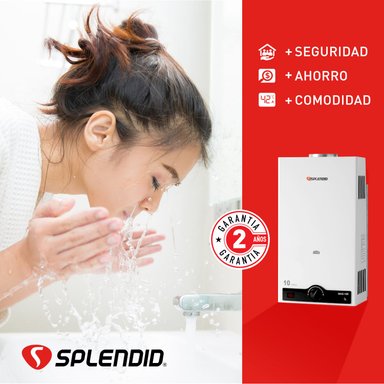 CALEFONT 10 LITROS GAS LICUADO TIRO NATURAL SPLENDID - 9