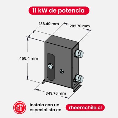 CALENTADOR ELE CTRICO DE PISCINA,JACUZZIS, SPA RHEEM E3T 11KW - 5