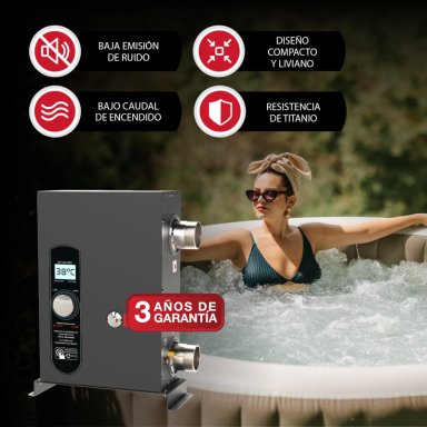CALENTADOR ELE CTRICO DE PISCINA,JACUZZIS, SPA RHEEM E3T 11KW - 6